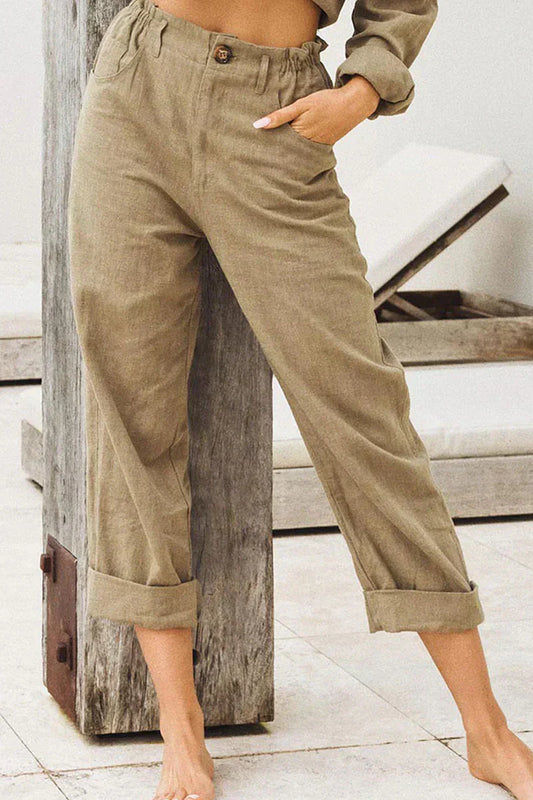 Adèle Elegante casual linnen broek