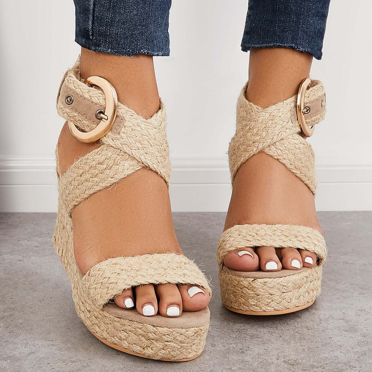 Delia - Zomerse sandalen met antislip hoge hakken