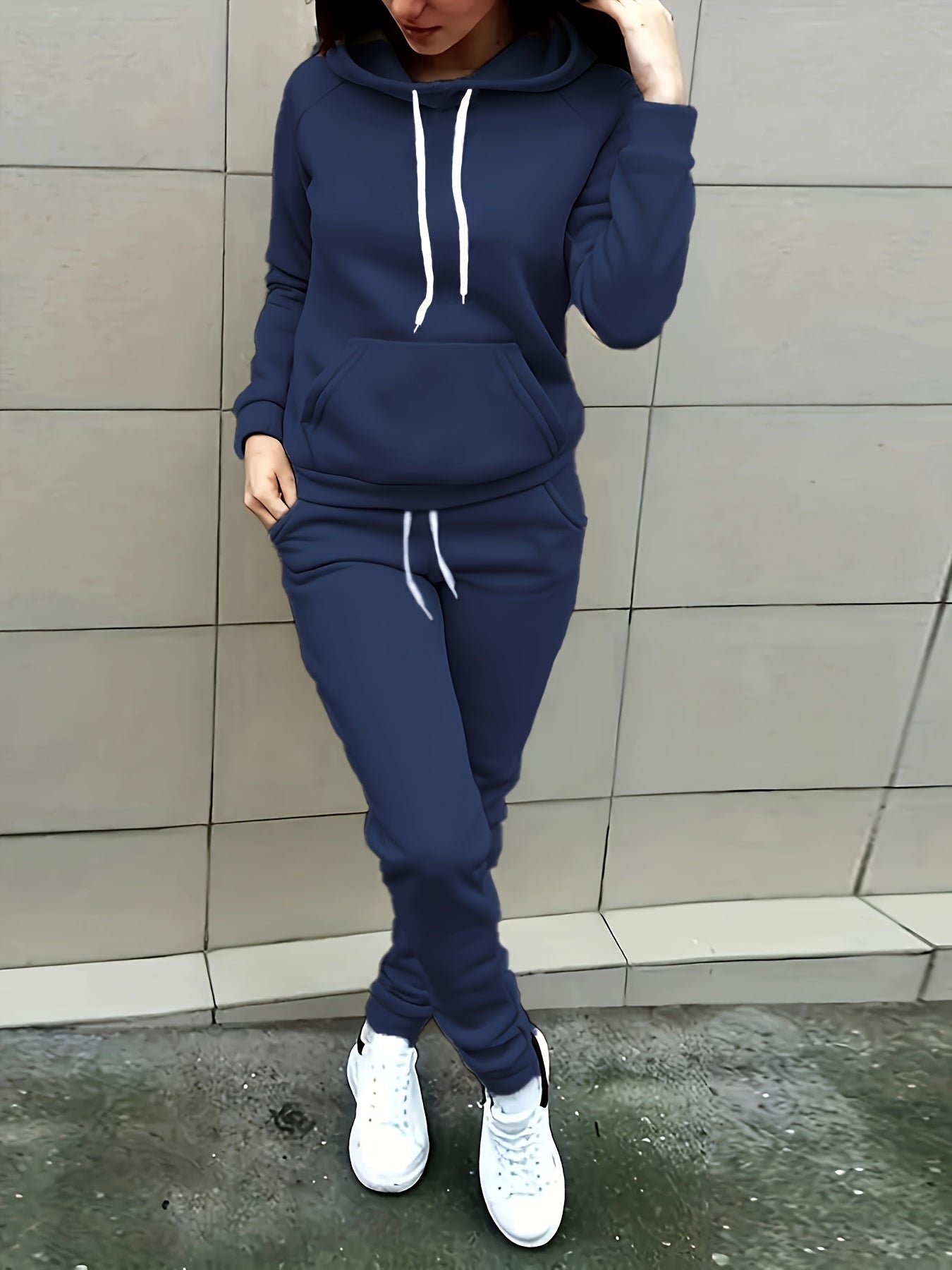 Shanna | Casual jack met capuchon en joggingbroek trainingspak met zakken Perfect voor casual dagen