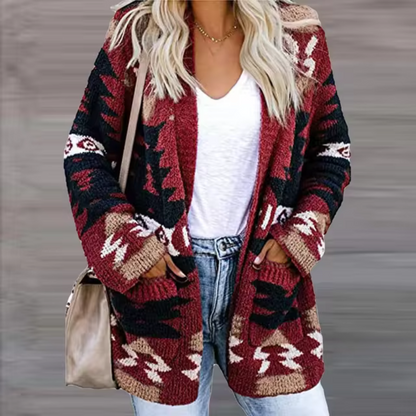 Beata - Comfortabel Sweater Vest met print