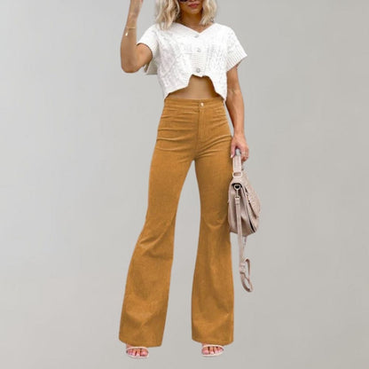 Chloé - Corduroy Uitlopende Broek