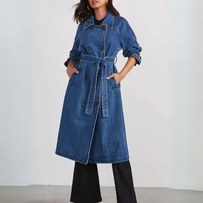 Dominika - Elegante vintage denim jas