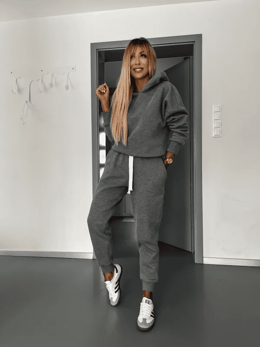 Shanna | Hoodie Jacket en Broek Co-Ord Set voor Winter Dameskledingcollectie