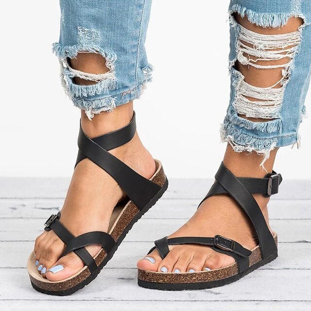 Adriana - Premium wikkelsandalen voor dames