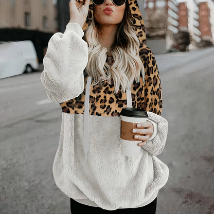 Shanna | Luipaardprint hoodie Juliana