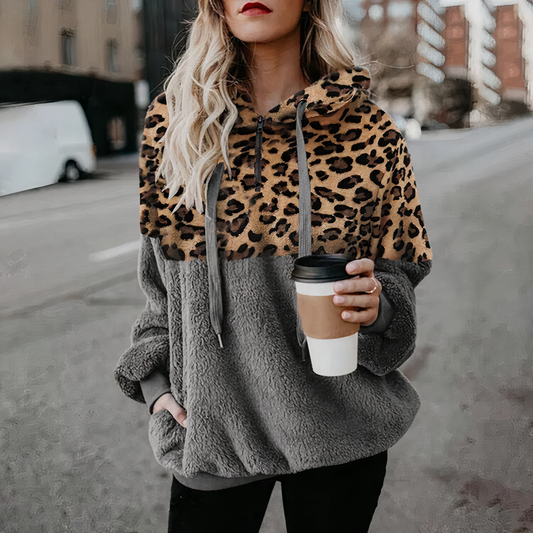 Shanna | Luipaardprint hoodie Juliana