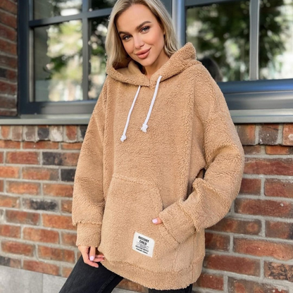 Shanna | Modieuze pluche hoodie