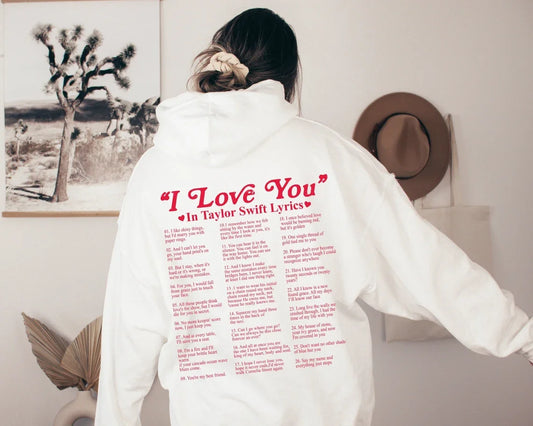 Clara | Hoodie met "I Love You" slogan in verschillende talen