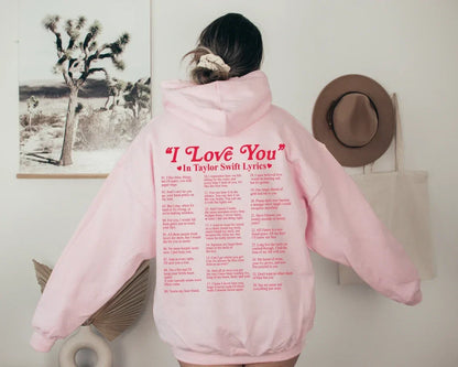 Clara | Hoodie met "I Love You" slogan in verschillende talen