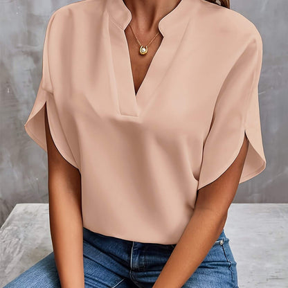 Blouse Dames - Modern - Korte Mouwen - Luchtig - Perfect voor Casual en Formeel