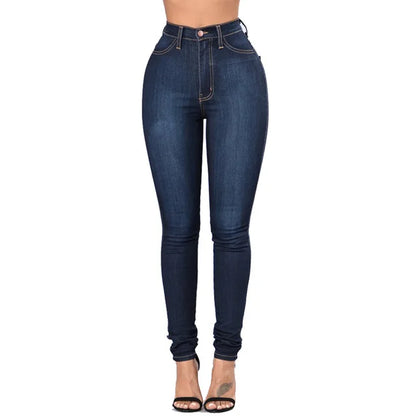 Kerri - Dames skinny kantoorjeans met hoge taille