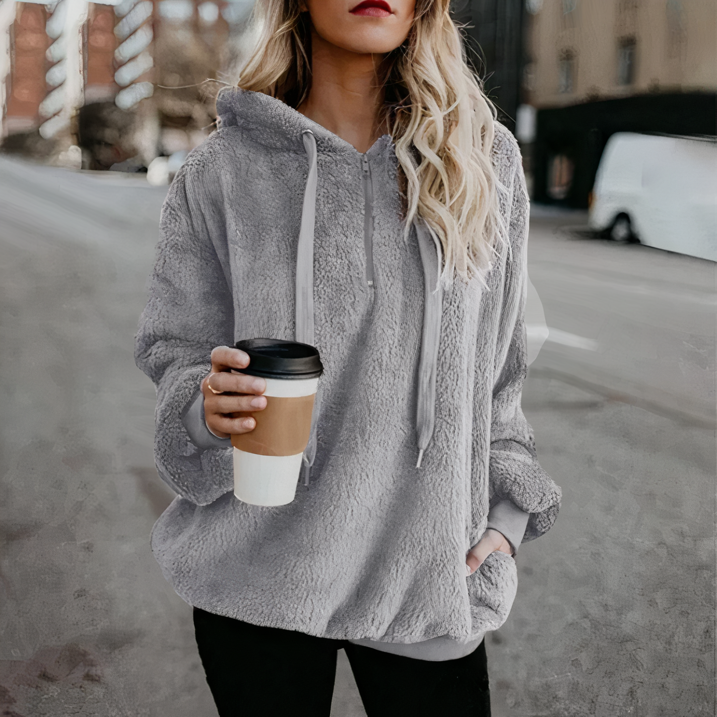 Shanna | Warmer pluche hoodie