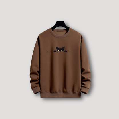 Emil - Grafisch sweatshirt zwarte kat