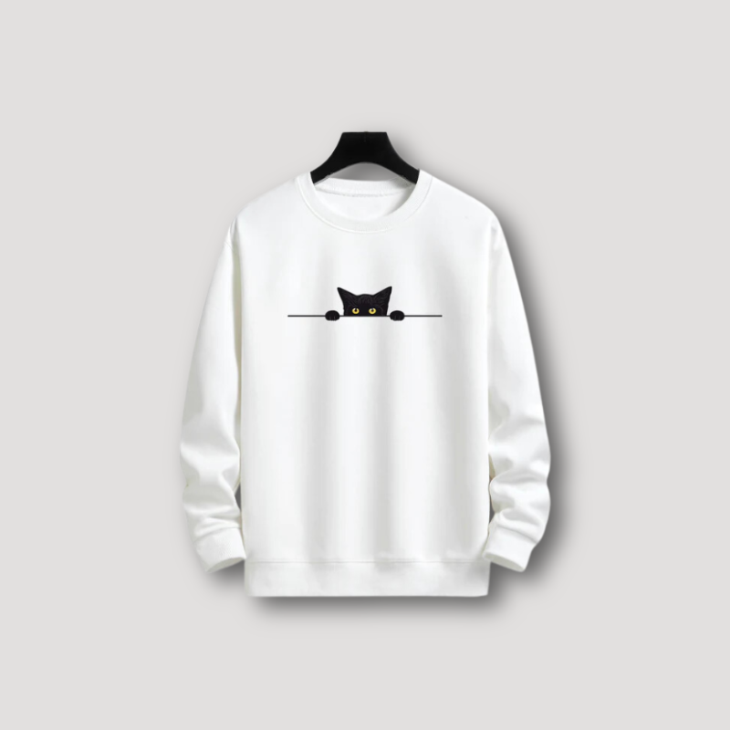 Emil - Grafisch sweatshirt zwarte kat