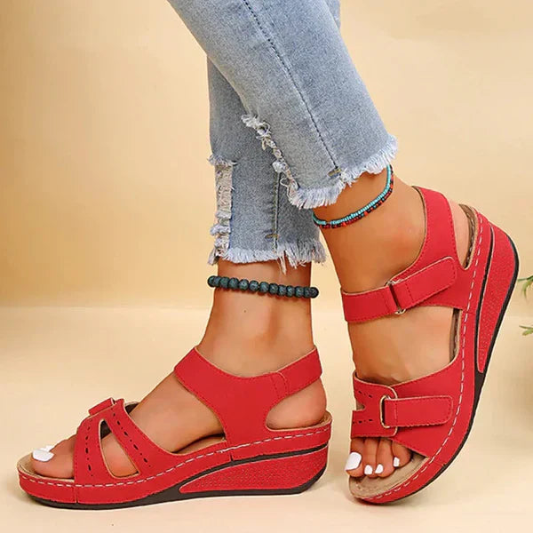 Harper - zomer retro sleehak sandalen voor dames