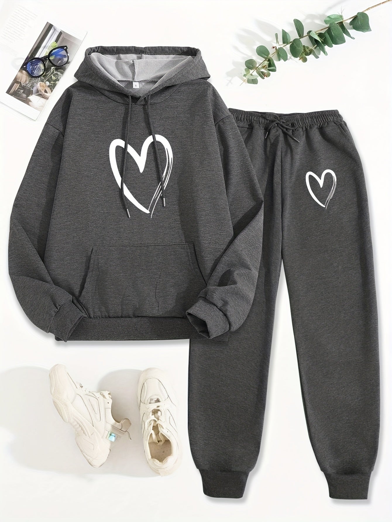 Shanna | Casual Katoenen Hoodie & Sweatbroek Tracksuit Set - Ideaal voor Herfst/Winter