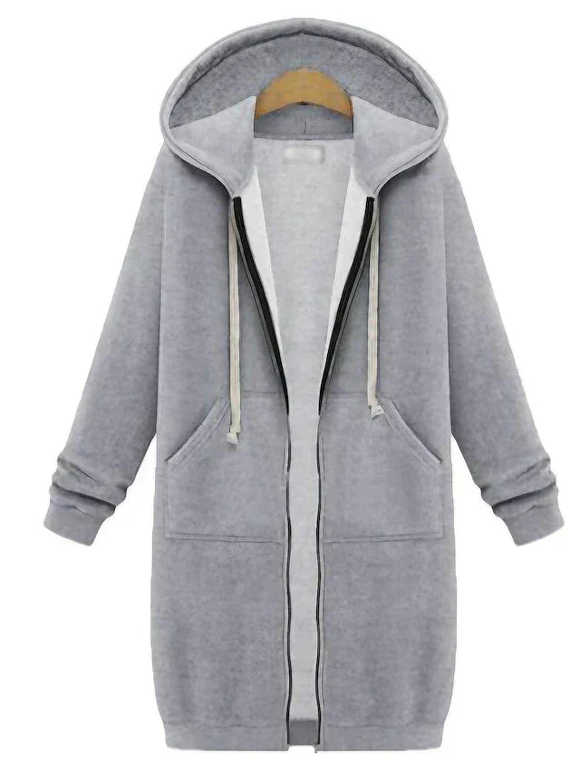 Shanna | Zip-Up Hoodie knielengte