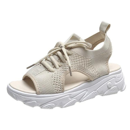 Lauraine Sandals | Sporty Open-Toe Sneakers with Mesh Upper