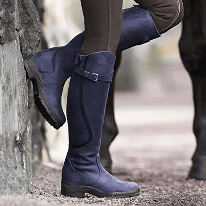 Leather Boots with Buckle | Mima Boots