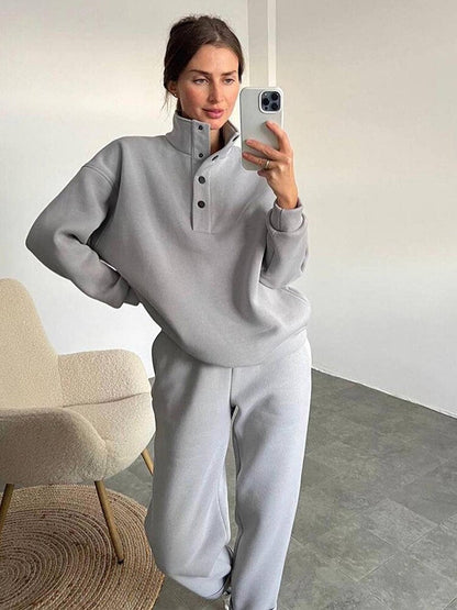 Comfortabel Oversized Fleece Joggingspak